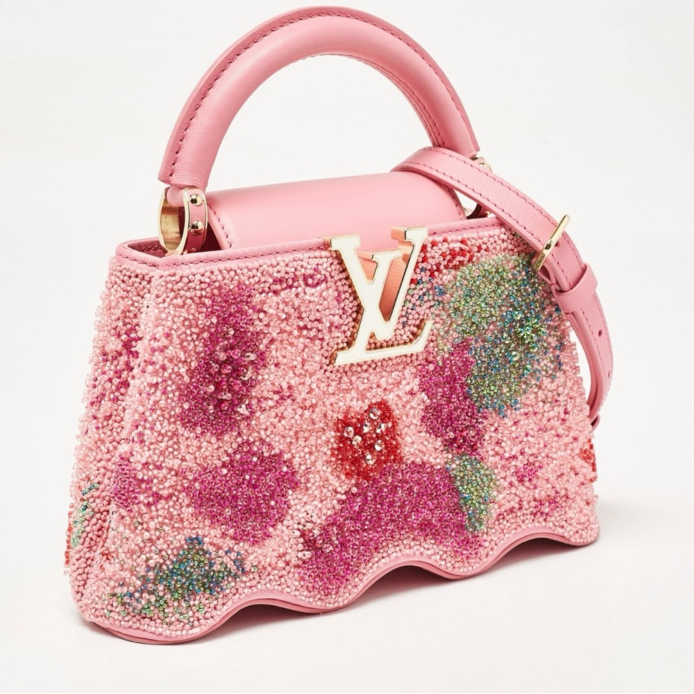 Louis Vuitton Satin Capucines Capushell Mini